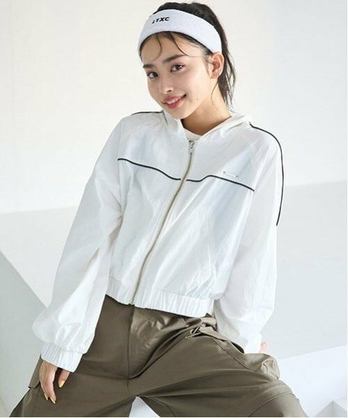 Lovetoxic / ラブトキシック ブルゾン | 【LTXC】クロップドラインブルゾン（オフ ホワイト）