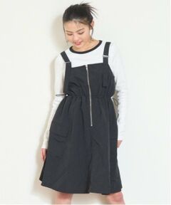 Lovetoxic / ラブトキシック ミニ丈・ひざ丈ワンピース | 【LTXC】インナーつきドローコードジャンスカ