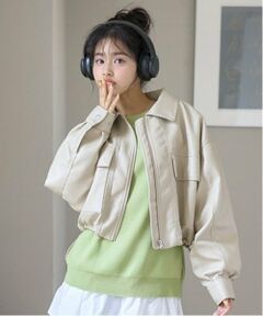 Lovetoxic / ラブトキシック ブルゾン | 合皮ショートブルゾン