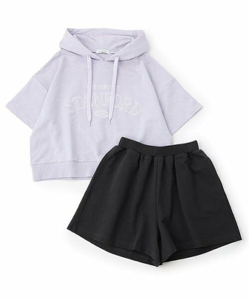 Lovetoxic / ラブトキシック パーカー | 【GOODPRICE】【綿100％】半袖パーカセットアップ | 詳細2