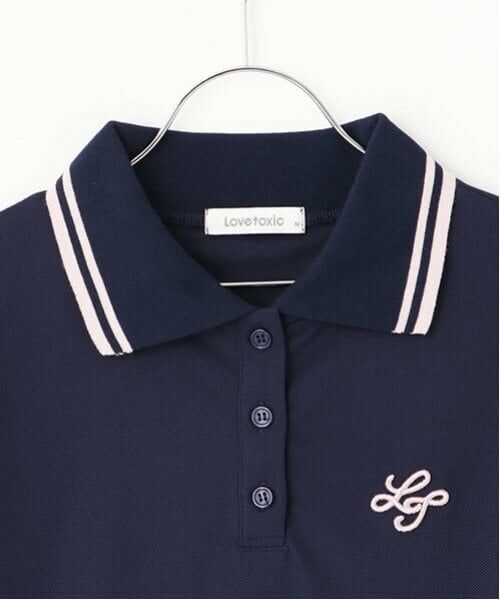 Lovetoxic / ラブトキシック ミニ丈・ひざ丈ワンピース | 半袖ポロワンピース | 詳細8