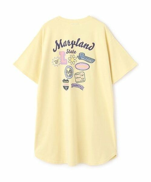 Lovetoxic / ラブトキシック ミニ丈・ひざ丈ワンピース | 【接触冷感/ひんやり】【GOODPRICE】【綿100％】バックワッペンワンピ | 詳細1