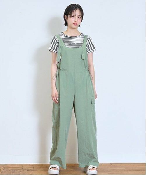 Lovetoxic / ラブトキシック サロペット・オールインワン | ドローコードオールインワン（カーキ）