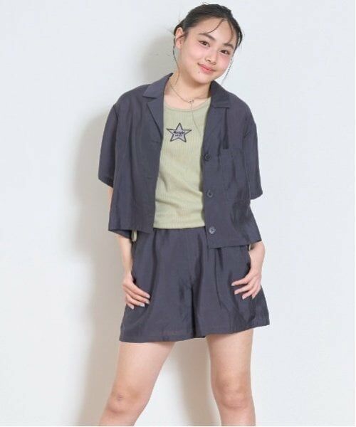 Lovetoxic / ラブトキシック ブルゾン | シアージャケットセットアップ（チャコール）