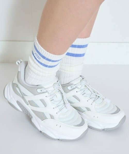 Lovetoxic / ラブトキシック スニーカー | ドローコードダッドスニーカー(白)