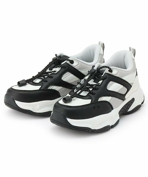 Lovetoxic / ラブトキシック スニーカー | ドローコードダッドスニーカー(黒)