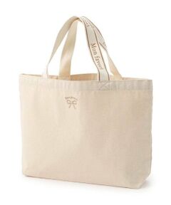 Lovetoxic / ラブトキシック トートバッグ | 【GOODPRICE】リサイクルコットンリボン刺しゅうトート