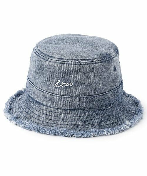 Lovetoxic / ラブトキシック ハット | 【LTXC】【綿100％】フリンジバケットハット（サックス）