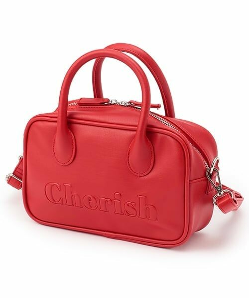 Lovetoxic / ラブトキシック ショルダーバッグ | 【新色登場】エンボスボストンミニショルダー（赤）