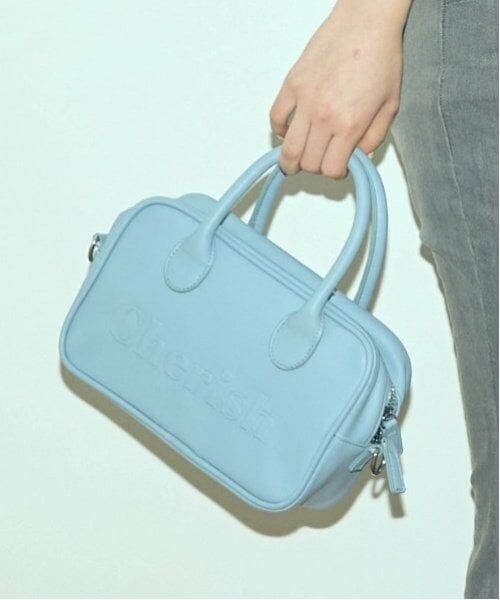 Lovetoxic / ラブトキシック ショルダーバッグ | 【新色登場】エンボスボストンミニショルダー（サックス）