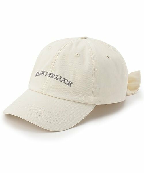 Lovetoxic / ラブトキシック キャップ | 【綿100％】バックリボンキャップ（アイボリー）