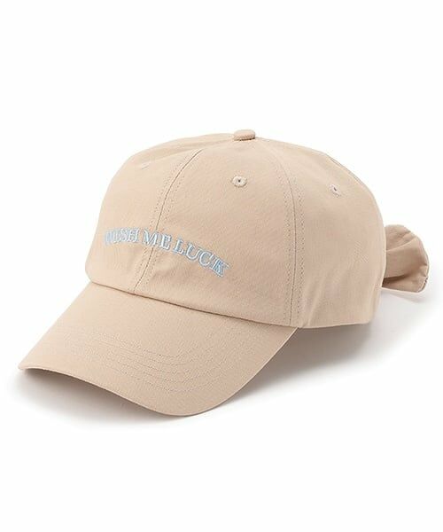 Lovetoxic / ラブトキシック キャップ | 【綿100％】バックリボンキャップ（ベージュ）