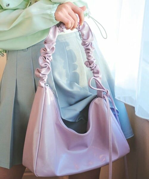 Lovetoxic / ラブトキシック ショルダーバッグ | ギャザームーンショルダー（ラベンダー）
