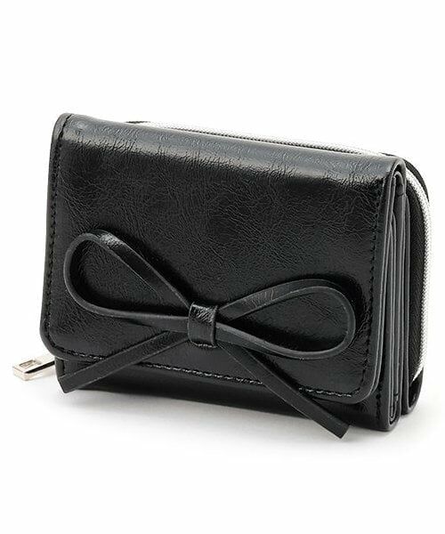 Lovetoxic / ラブトキシック 財布・コインケース・マネークリップ | リボン3折財布（黒）