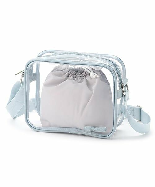 Lovetoxic / ラブトキシック ショルダーバッグ | クリアショルダー（サックス）