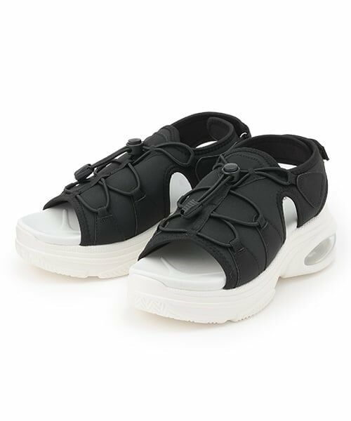 Lovetoxic / ラブトキシック サンダル | ドロスト厚底サンダル（黒）