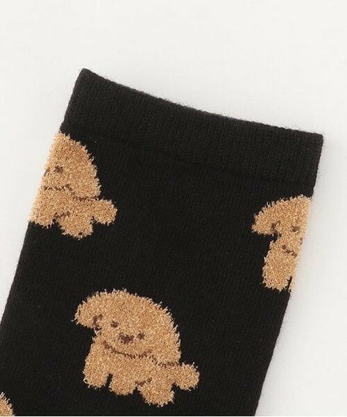 Lovetoxic / ラブトキシック ソックス | ワンチャン柄クルーソックス | 詳細1