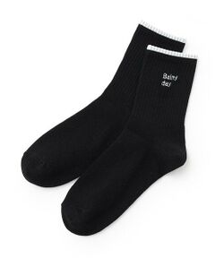 Lovetoxic / ラブトキシック ソックス | 刺しゅうリブクルーソックス