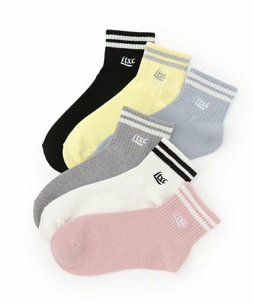 Lovetoxic / ラブトキシック ソックス | 【抗菌防臭】ライン刺繍ロゴくるぶし丈ソックス | 詳細4