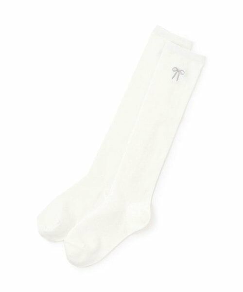 Lovetoxic / ラブトキシック ソックス | リボンシシュウハイソックス（オフ ホワイト）