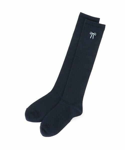 Lovetoxic / ラブトキシック ソックス | リボンシシュウハイソックス（紺）