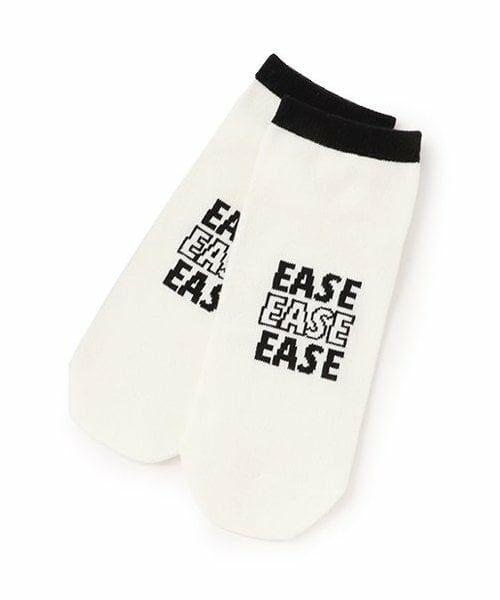 Lovetoxic / ラブトキシック ソックス | フロントロゴスニーカー丈ソックス（オフ ホワイト）