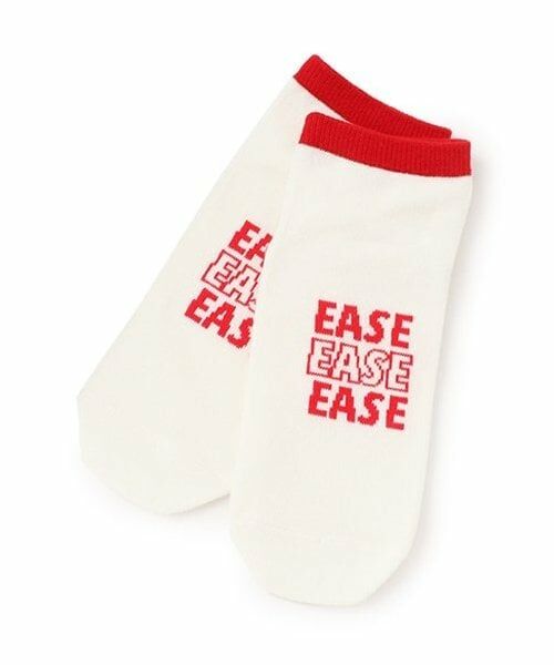 Lovetoxic / ラブトキシック ソックス | フロントロゴスニーカー丈ソックス（赤）