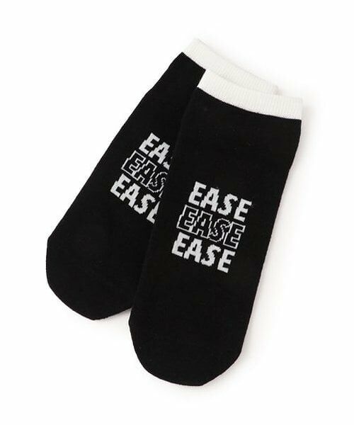 Lovetoxic / ラブトキシック ソックス | フロントロゴスニーカー丈ソックス（黒）