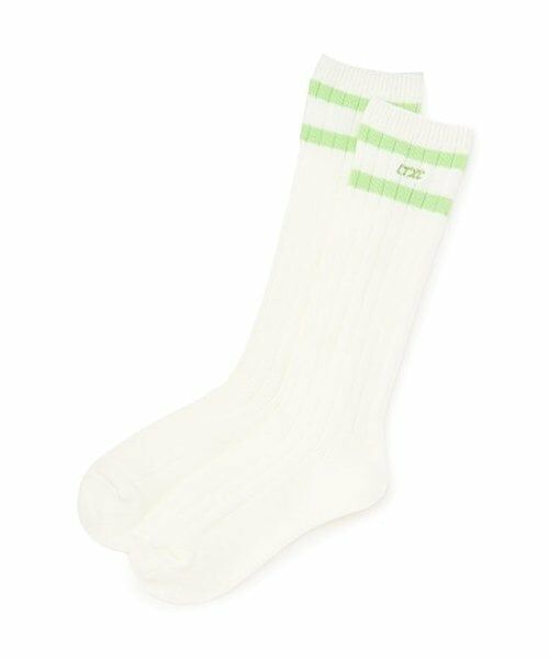 Lovetoxic / ラブトキシック ソックス | 【LTXC】ラインルーズソックス（ライト グリーン）
