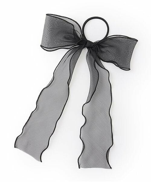 Lovetoxic / ラブトキシック ヘアゴム・シュシュ | シフォンリボンゴム（黒）