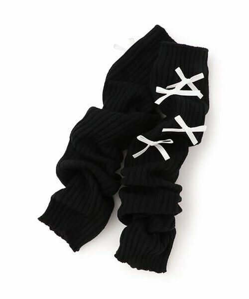 Lovetoxic / ラブトキシック ベビー・キッズウエア | リボンレッグウォーマー（黒）