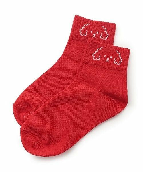 Lovetoxic / ラブトキシック ソックス | 【抗菌防臭】イヌクルブシ丈ソックス（赤）