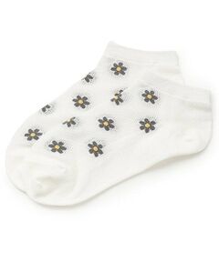 Lovetoxic / ラブトキシック ソックス | フラワーメッシュスニーカー丈ソックス