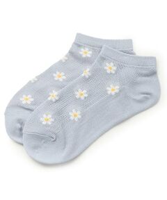 Lovetoxic / ラブトキシック ソックス | フラワーメッシュスニーカー丈ソックス