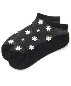 Lovetoxic / ラブトキシック ソックス | フラワーメッシュスニーカー丈ソックス