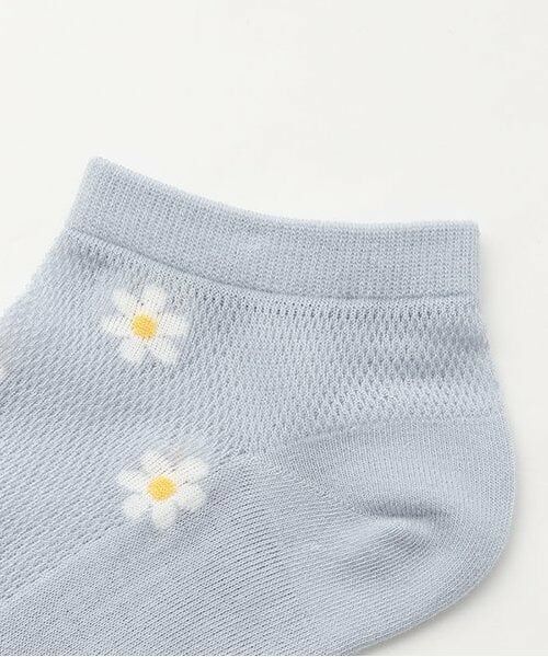 Lovetoxic / ラブトキシック ソックス | フラワーメッシュスニーカー丈ソックス | 詳細1