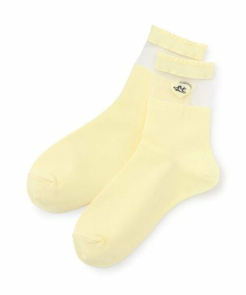 Lovetoxic / ラブトキシック ソックス | ハートロゴスケソックス（クリーム）