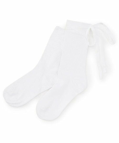 Lovetoxic / ラブトキシック ソックス | レースアップクルーソックス（白）