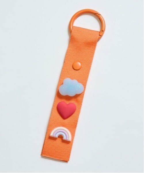 Lovetoxic / ラブトキシック キーホルダー・ストラップ | カスタムパーツタグキーホルダー（オレンジ）