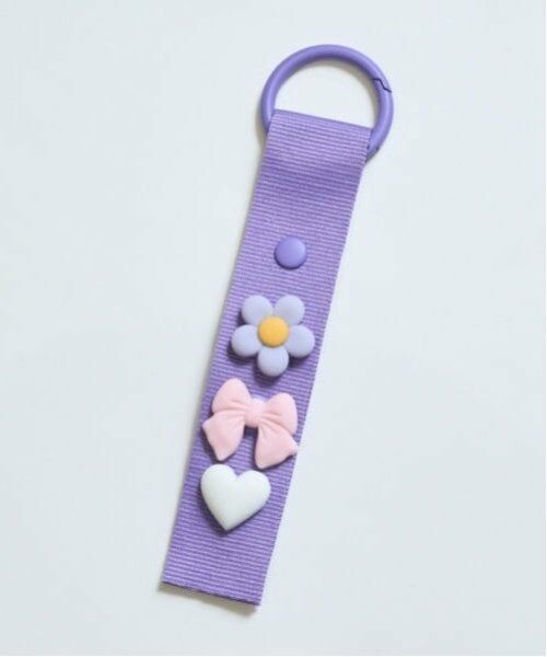 Lovetoxic / ラブトキシック キーホルダー・ストラップ | カスタムパーツタグキーホルダー（パープル）