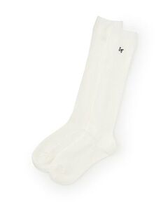 Lovetoxic / ラブトキシック ソックス | 【BS】ワンポイント刺繍リブハイソックス