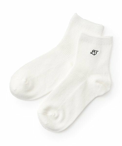 Lovetoxic / ラブトキシック ソックス | 【抗菌防臭】ロゴリブスクールソックス（白）