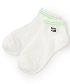 Lovetoxic / ラブトキシック ソックス | 【抗菌防臭】ライン刺しゅうスニーカ丈ーソックス