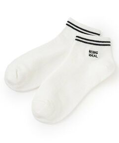 Lovetoxic / ラブトキシック ソックス | 【抗菌防臭】ライン刺しゅうスニーカ丈ーソックス