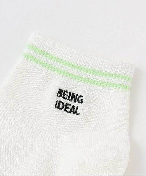 Lovetoxic / ラブトキシック ソックス | 【抗菌防臭】ライン刺しゅうスニーカ丈ーソックス | 詳細1