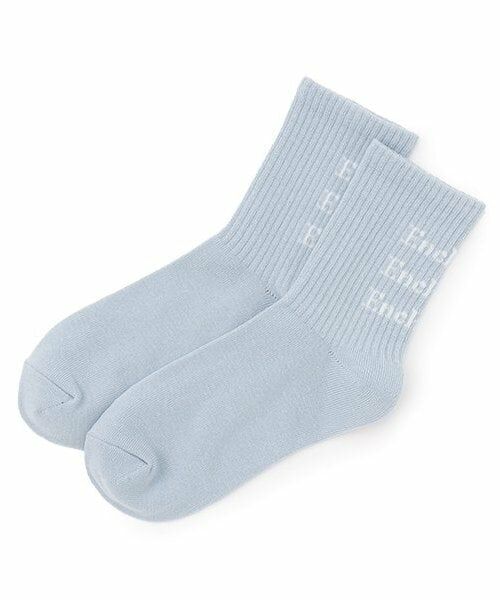 Lovetoxic / ラブトキシック ソックス | バックロゴジャガードソックス（サックス）