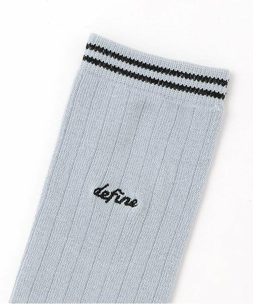 Lovetoxic / ラブトキシック ソックス | 太リブロゴ刺繍ハイソックス | 詳細1