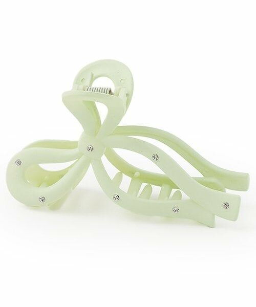 Lovetoxic / ラブトキシック ヘアピン | キラキラリボンバンスクリップ（エメラルド グリーン）