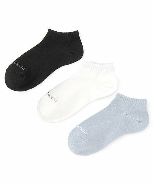 Lovetoxic / ラブトキシック ソックス | 【ベーシック】3足セットスニーカー丈ソックス（サックス）