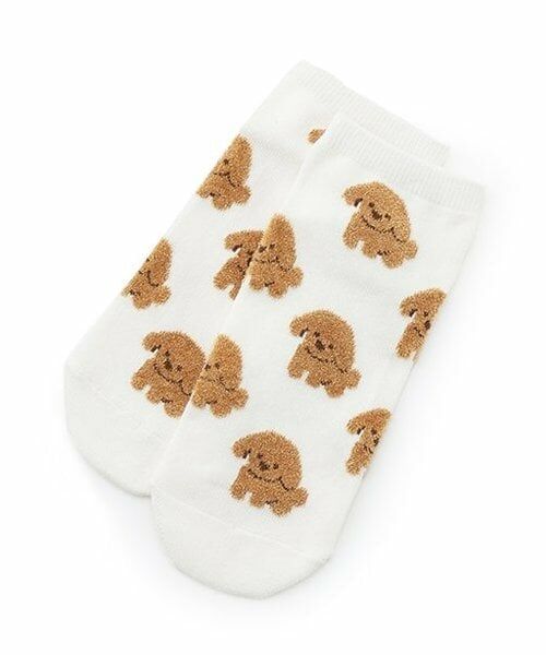 Lovetoxic / ラブトキシック ソックス | キャラ柄スニーカー丈ソックス（オフ ホワイト）